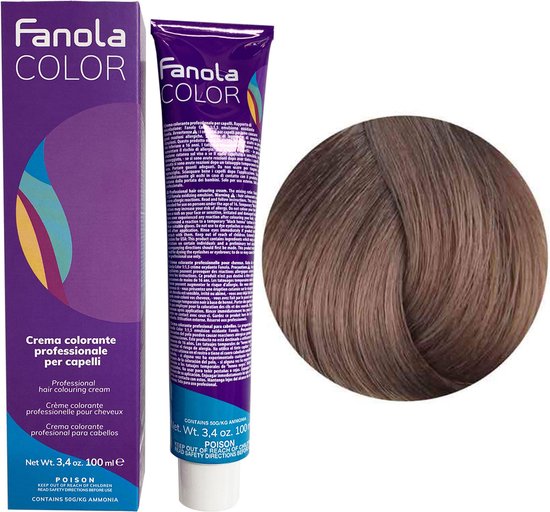 Vopsea Permanenta Fanola Crema Colore 9 1 Very Light Blonde Ash 100ml