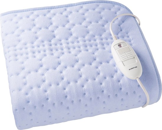 Inventum HN131MW - Elektrische onderdeken - 1 persoons - 130x75 cm - Fleece - Lichtblauw