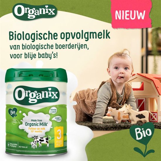 Organix Biologische Opvolgmelk 3 (10+m) 700 gr