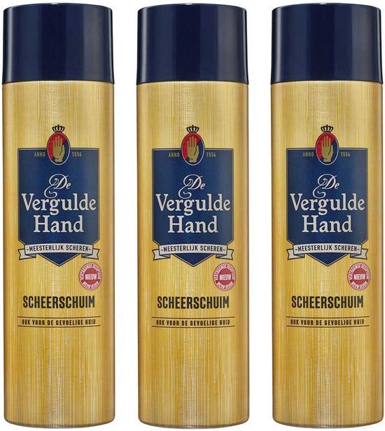 Vergulde Hand Scheerschuim - Voordeelverpakking 3 x 250ml