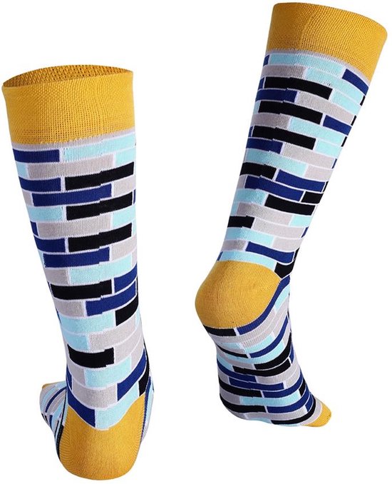 Sockston Socks - Colored Brick Style Socks - Grappige Sokken - Vrolijke Sokken
