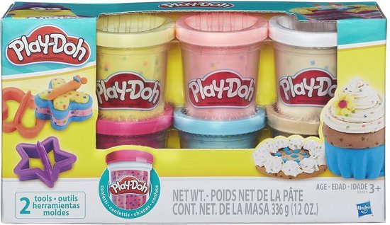 Play-Doh Confetti Klei - 6 Potjes