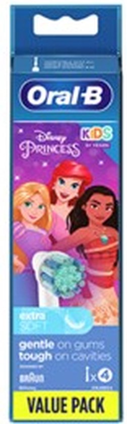 Oral-B Disney Princess kids Opzetborstels - Extra Soft - 4 Stuks