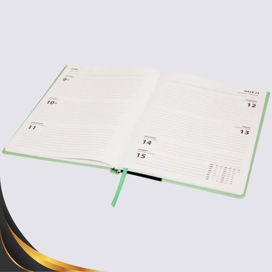 Maxenza Agenda 2025 – Agenda 2025 Volwassenen – A4 Formaat – Luxe Fine Feel Editie – Harde Kaft – Met Leeslint – Inclusief 3 Balpennen – FSC®-gecertificeerd Papier - Birds