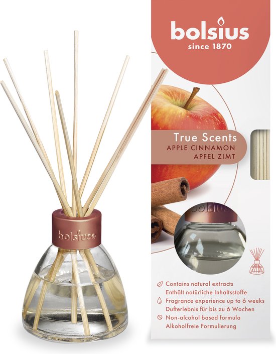 Bolsius Geurstokjes True Scents Apple Cinnamon 45 ml