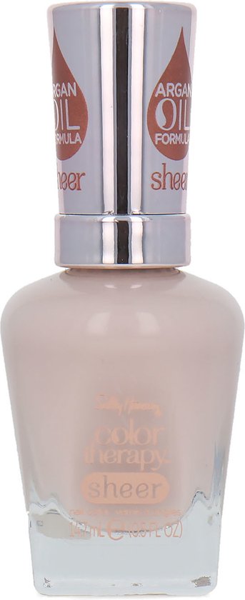 Sally Hansen Color Therapy Argan Oil Formula - 539 Bare Kiss - Nagellak - Roze - 14.7 ml