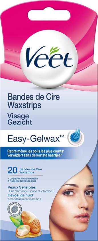 Veet Ontharingsstrips Gezicht Gevoelige Huid - 20 stuks