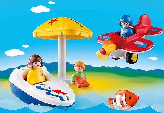 PLAYMOBIL 1.2.3 Ter land, ter zee en in de lucht - 6050