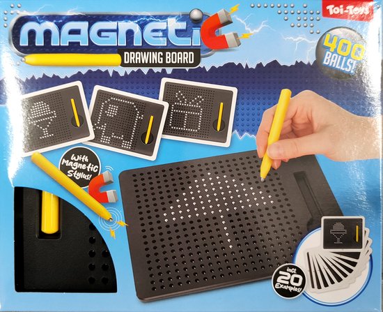 Magnetisch pixel bord - magnetisch bord met balletjes - tekenbord voor kinderen - pixel bord - bord met metalen balletjes - tekenspeelgoed voor kinderen - magnetische tekentafel