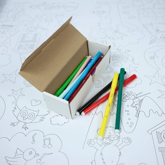 BIC Kids XXL Kleurtapijt 5M x 80 cm 90gr Inclusief Kleurstiften