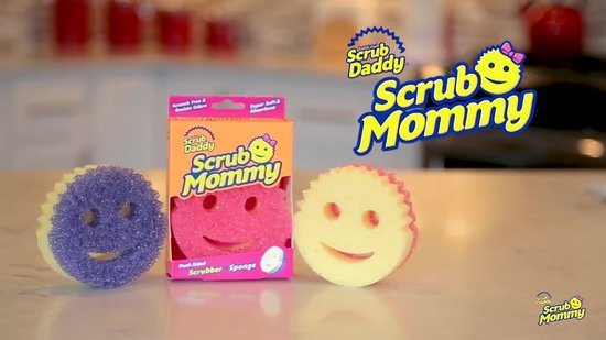 Scrub Daddy - Scrub Mommy krasvrije spons dubbelzijdig roze