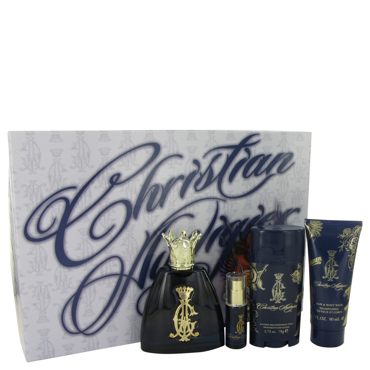 Christian Audigier    3 4 Oz Eau De Toilette Spray    25 Oz Min Edt   3 Oz Body Wash   2 75 Deodorant Stick for Men Gift Set