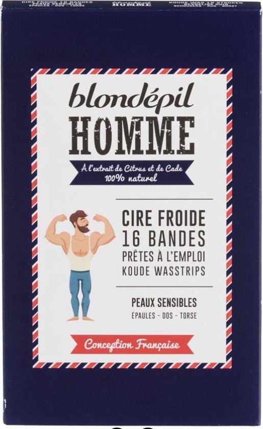 Blondépil Homme Koude Wasstrips