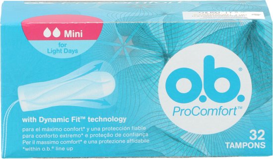 O.B. ProComfort Mini Tampons 32 Pcs - Tampons