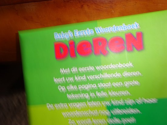 Baby’s eerste woordenboek, DIEREN - Boek