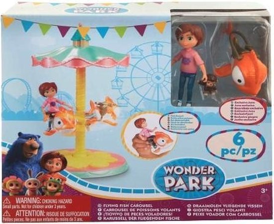 Jonotoys Speelset Wonderpark Draaimolen Junior 22 Cm 6-delig