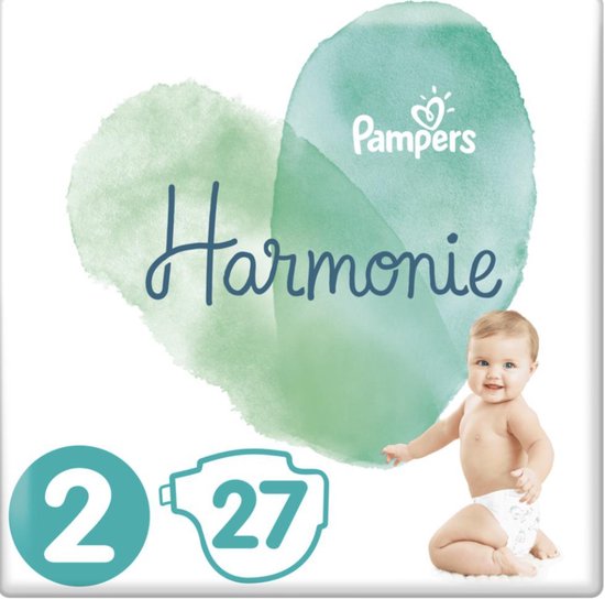 PAMPERS Harmonie couches taille 2 (4-8kg) 27 couches pas cher