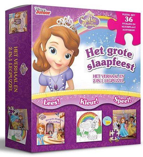 Disney Sofia het prinsesje - Het grote slaapfeest - 2-in-1 het verhaal en legpuzzel