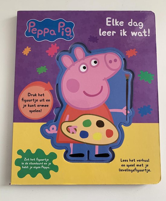 Peppa Pig - Elke dag leer ik wat! - druk Peppa uit, zet het in de standaard en speel ermee terwijl je het verhaal leest