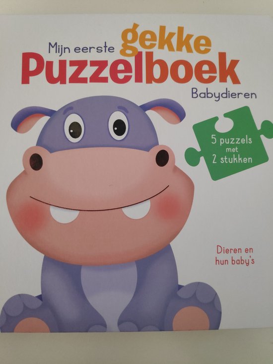 Mijn eerste gekke puzzelboek - Babydieren