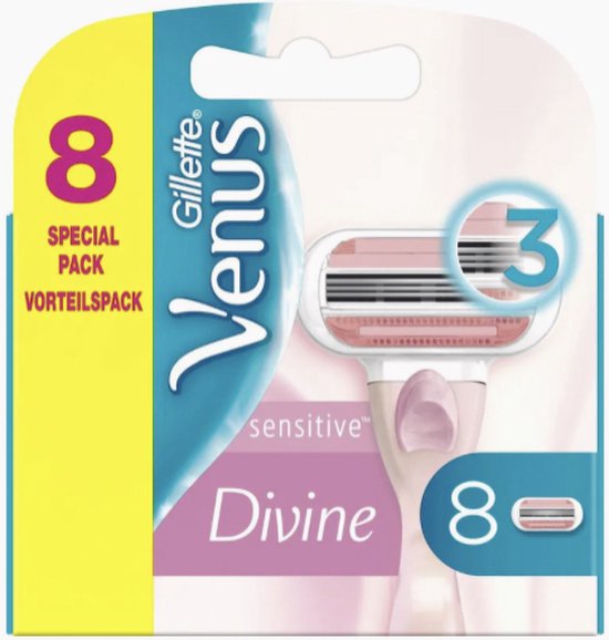 Gillette Venus Divine Scheermesjes - 8 Navulmesjes