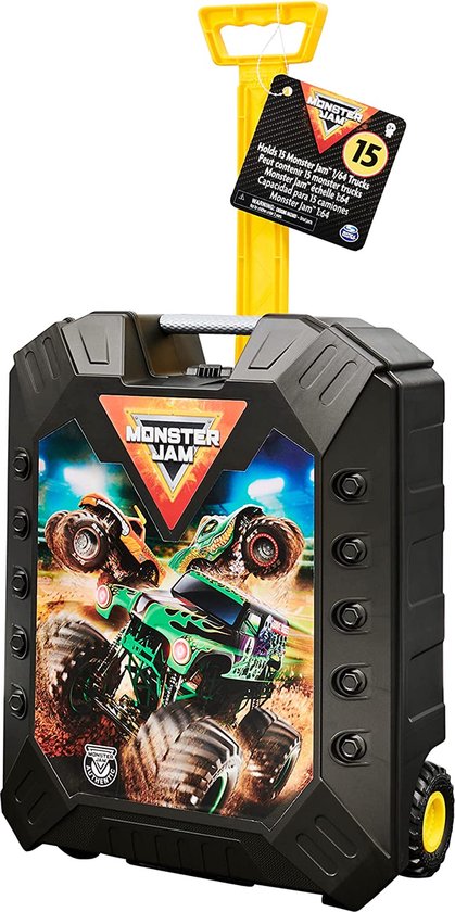 Monster Jam Case/Trolley voor 15 Monster Jam Autos 1:64!