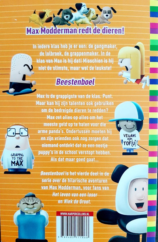 Max Modderman 4 - Beestenboel De grappigste van de klas