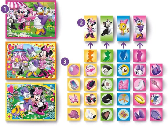 Clementoni Blokkenpuzzel Disney Junior 12-delig