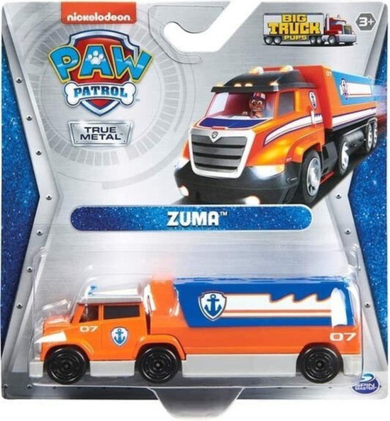 Paw Patrol Limited Editie True Metal Zuma Vrachtwagen - Nu Met Verzamelposter - 3+