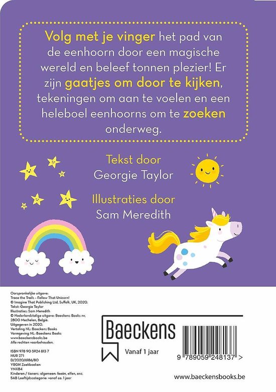 Volg de eenhoorn - Boek