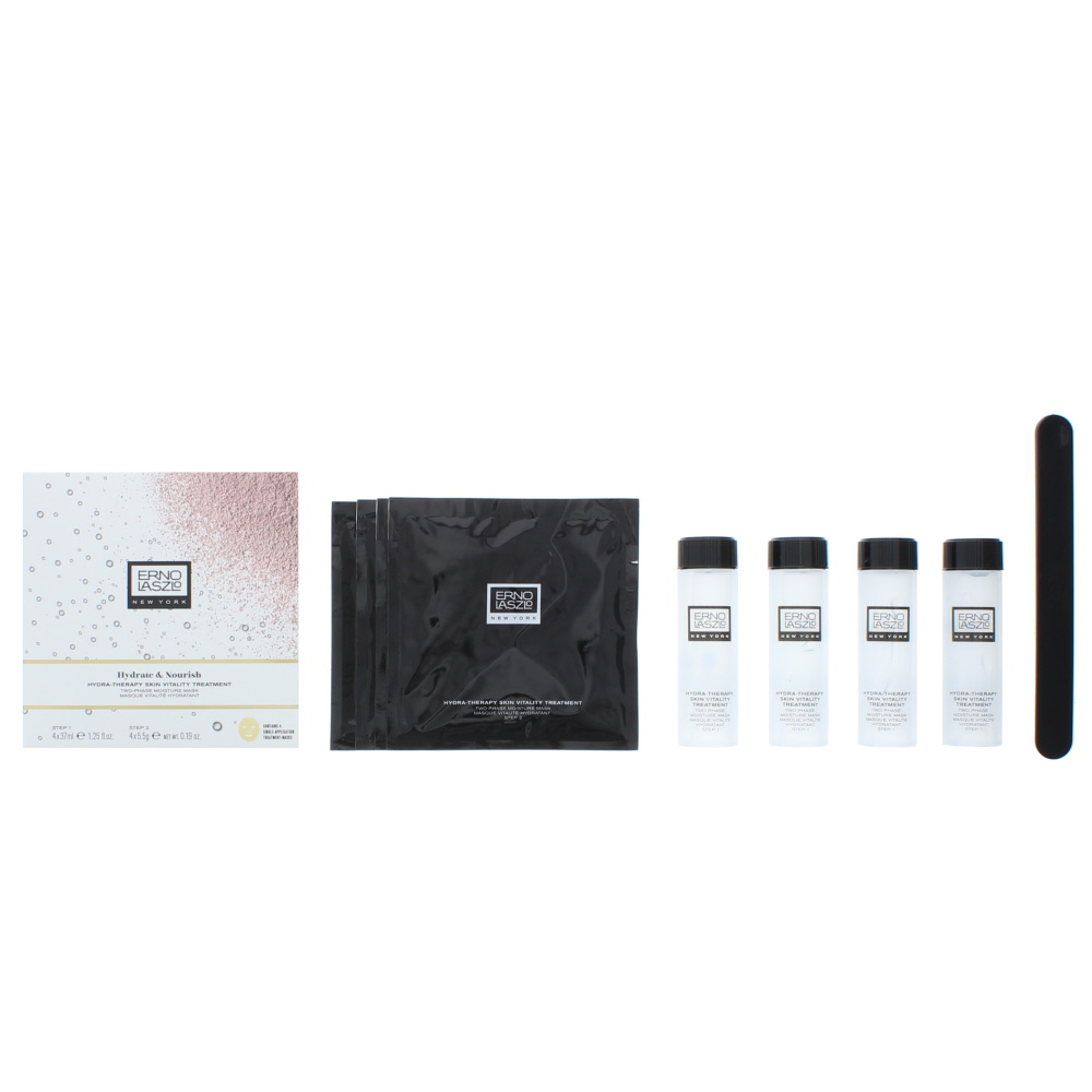 Erno Laszlo Hydrate Nourish Face Mask Gift Set 4 X 37ml Step 1 Treatment 4 X 5 5g Step 2 Face Masks