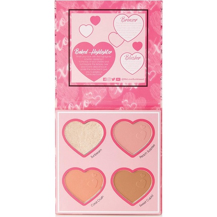 Sunkissed Cupids Match Face Palette 2 5g Baked Highlighter 2 X 3 2g Blusher