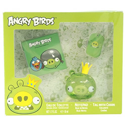 ANGRY BIRDS Set Eau de Toilette 50 ml King Pig/Notepad/Tag with Chain