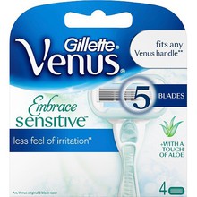 Venus Embrace Sensitive 4 pcs Spare head