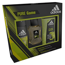 AAdidas Pure Game 3-Piece Set for Men \u2014 Eau de Toilette 100ml, Shower Gel 250ml and Deodorant Body Spray 150ml