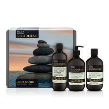 Bath Set Oud cedr a ambra Sada prirodnich koupelovych produktu