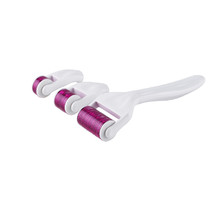 White 4 in 1 Micro needle Roller Set Mikrojehlickovy valecek na osetreni obliceje a tela 4v1