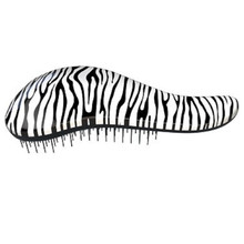 Zebra White Kartac na vlasy s rukojeti