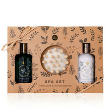 Winter Spa Bath Set Sada koupelove pece s masaznim kartacem