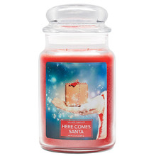 Here Comes Santa Candle cedrove drevo kardamon levandule a tis Vonna svicka ve skle