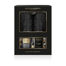 Men Body Care Set Cerny pepr zensen Panska sada pece o telo s pantoflemi