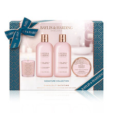 Body Care Candle Set Jojoba vanilka mandlovy olej Sada se svickou a peci o telo