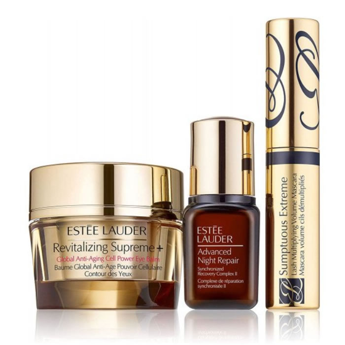 Estee Lauder Beautiful Eyes Youth Revitalizing 3 Pcs Set 0 5 Eye Balm 0 24 Night Repair 0 1 Mascara