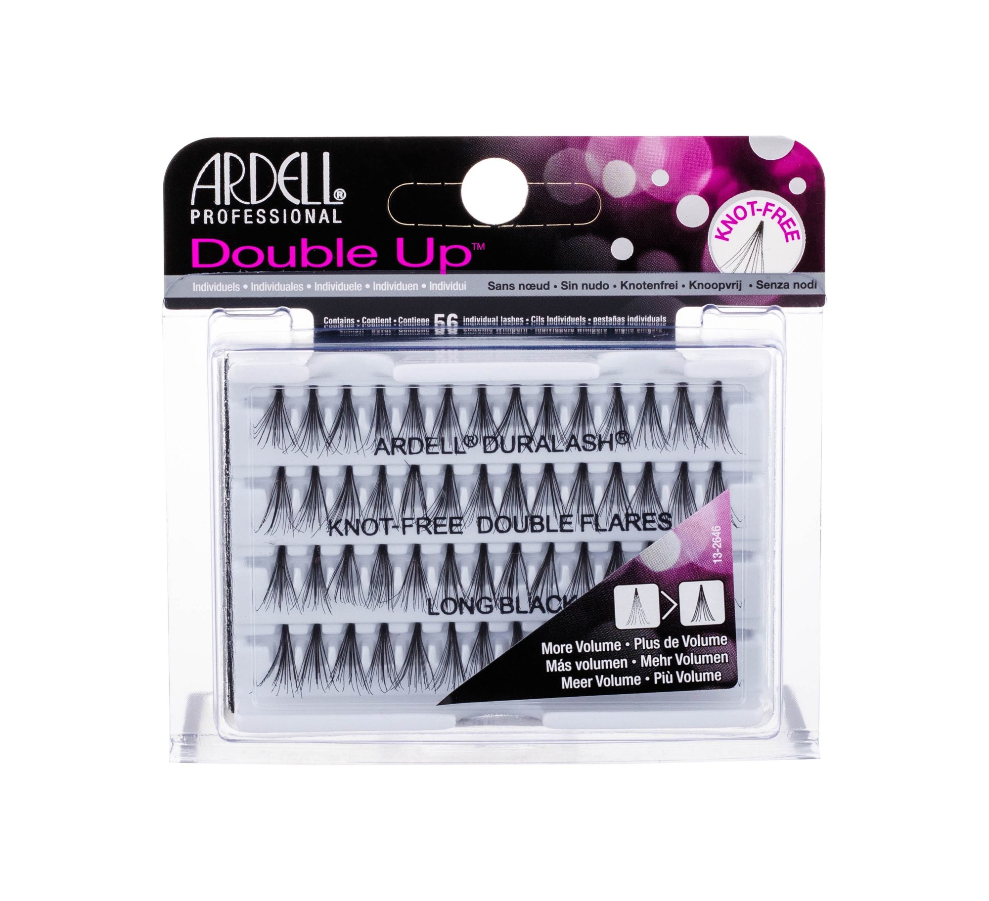 Ardell Professional Double Individuals Knot Free Double Flares Long Black