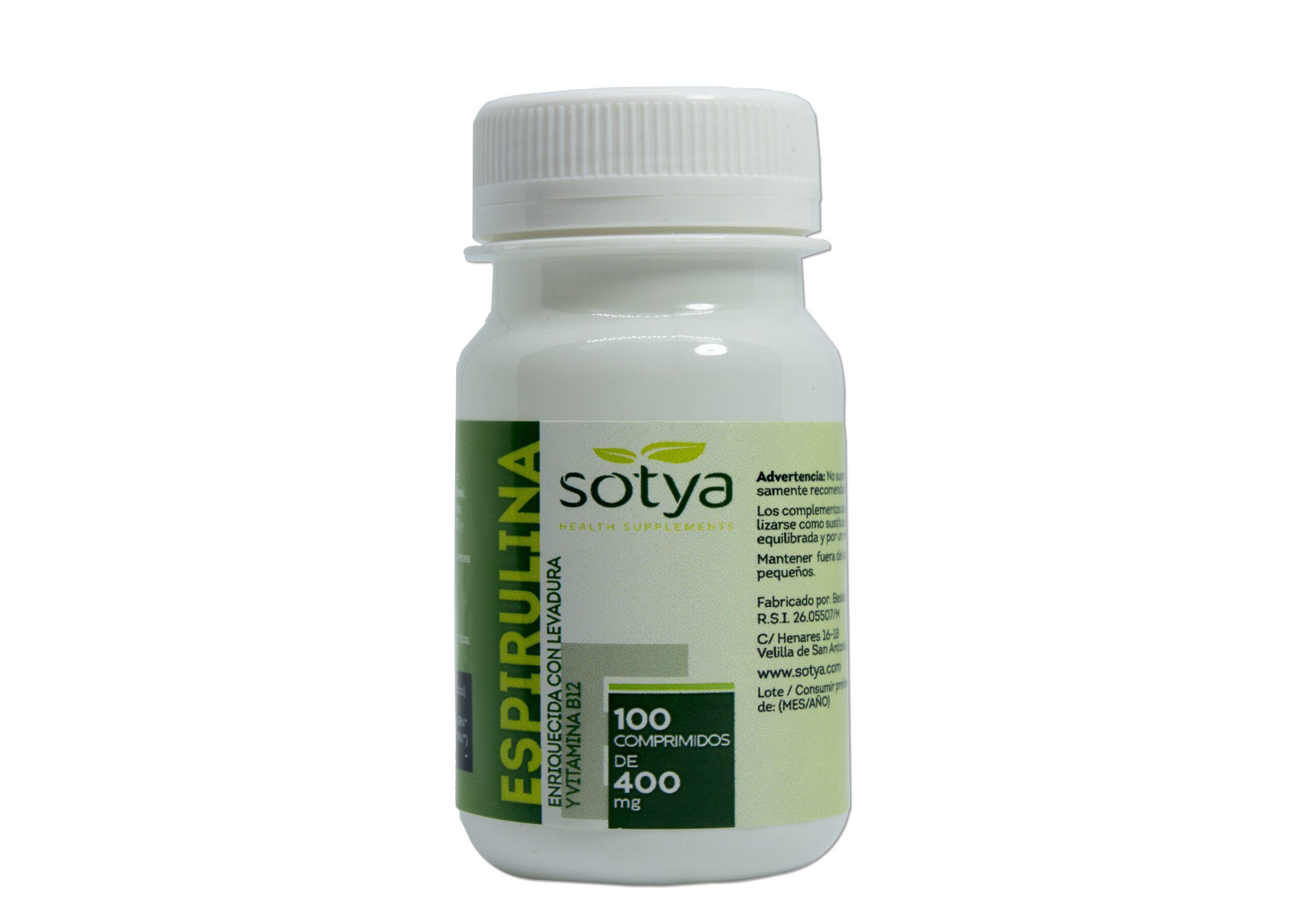 Sotya Espirulina 400 Mg 100 Compr