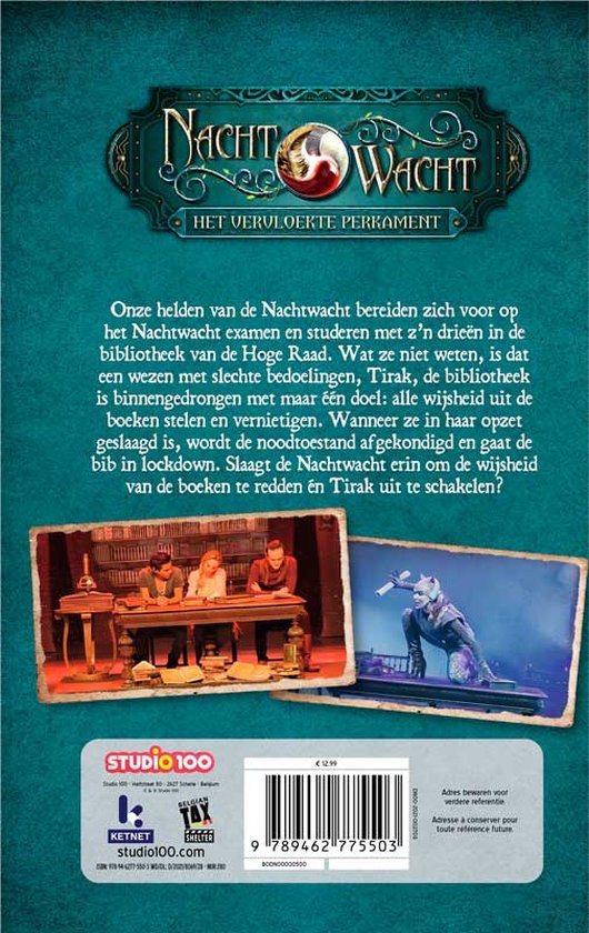 Nachtwacht - Het vervloekte perkament leesboek