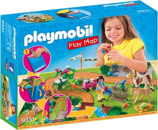 PLAYMOBIL Ponyrijders met plattegrond - 9331