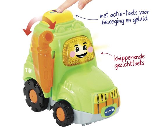 VTech Toet Toet Auto’s Tijn Traktor - Speelfiguur - 1 tot 5 Jaar