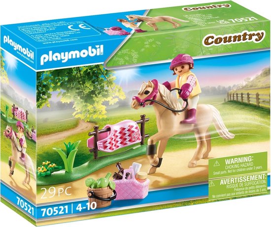 PLAYMOBIL Country Collectie pony ’Duitse rijpony’ - 70521