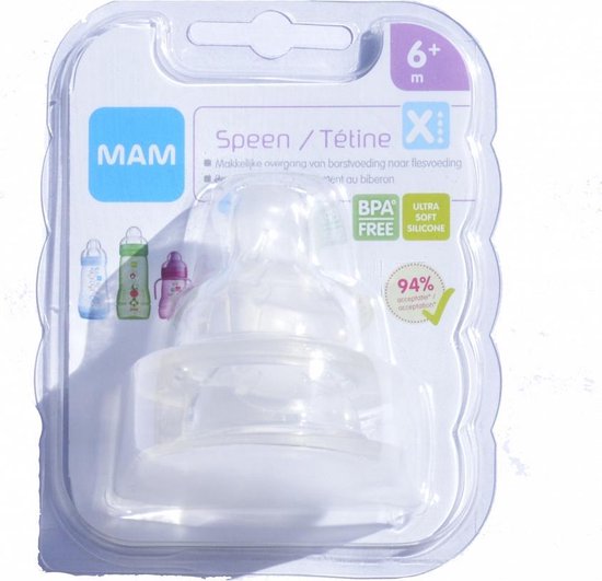 Mam - Maat 6+ Soft X Flesspeen - 2 stuks
